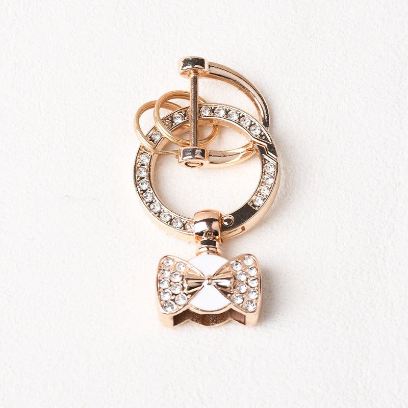 Wholesale Diamond DIY semi-finished keychain
